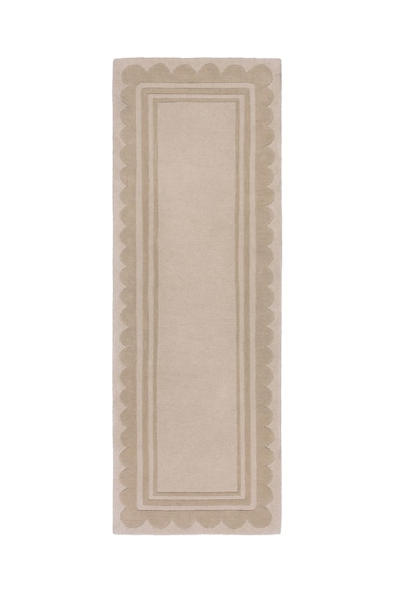 HM Lois Scallop Border Wollteppich Läufer