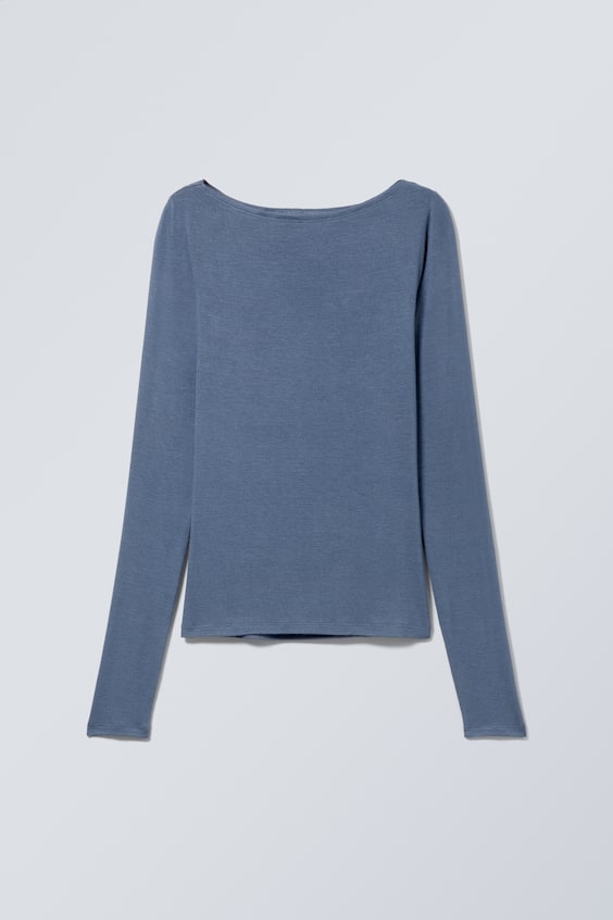 HM Longsleeve Mit U-Boot-Ausschnitt