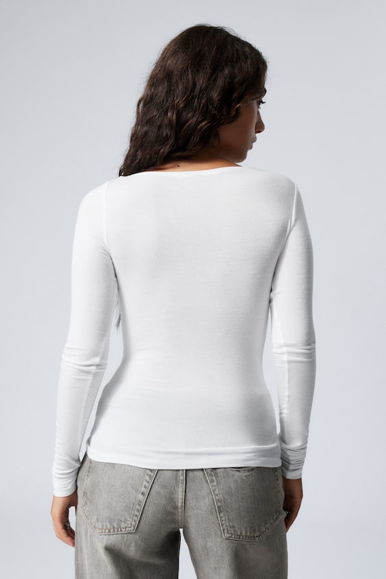 HM Longsleeve Mit U-Boot-Ausschnitt