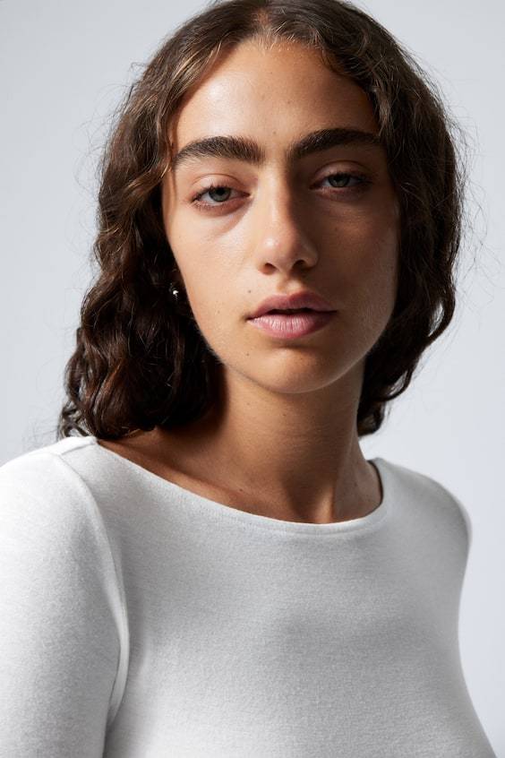 HM Longsleeve mit U-Boot-Ausschnitt