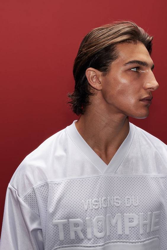 HM Loose Fit Printed Sports Top In DryMove™