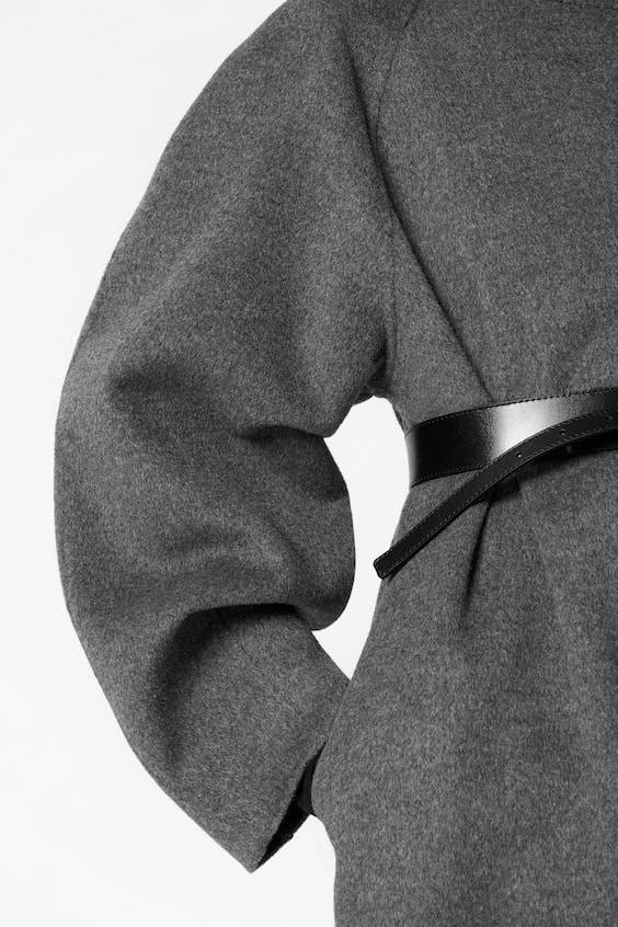 HM Mantel Aus Woll-Mix Mit Tunnelkragen