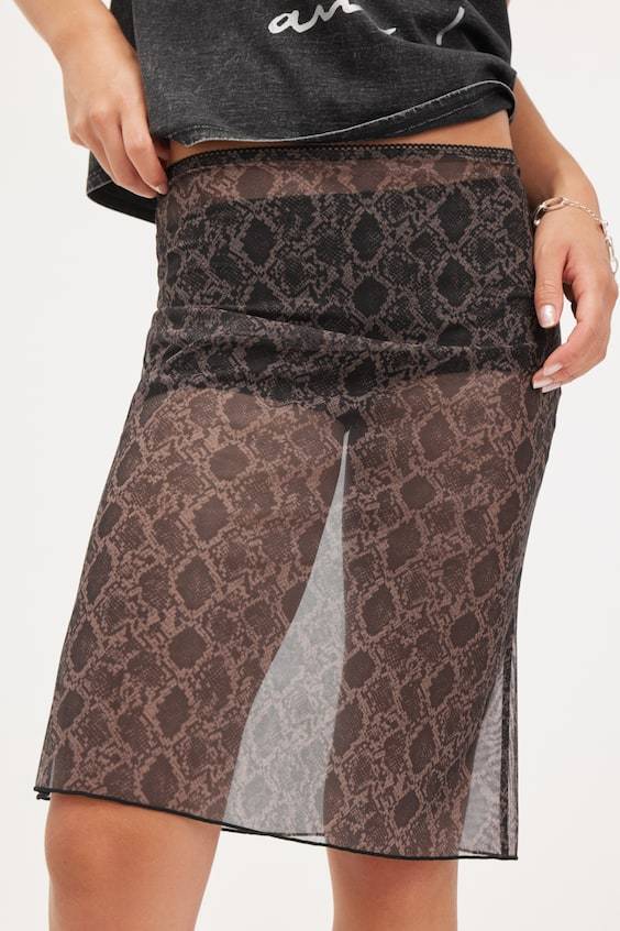 HM Midirock Mit Spitzenbesatz