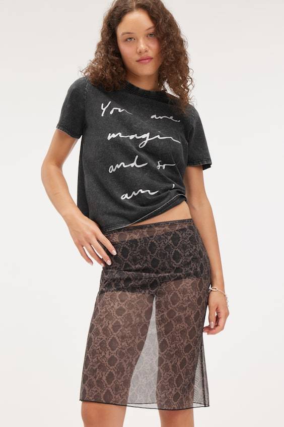 HM Midirock mit Spitzenbesatz