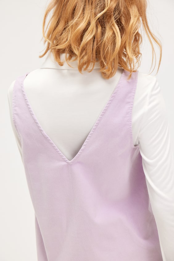 HM Mini-Schürzenkleid Aus Cord