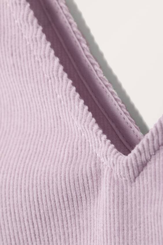 HM Mini-Schürzenkleid Aus Cord