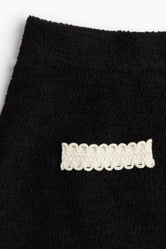 HM Minirock Aus Strukturstoff