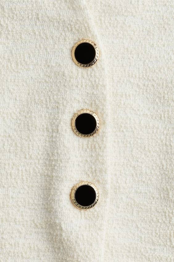 HM Neckholder-Top Aus Bouclé