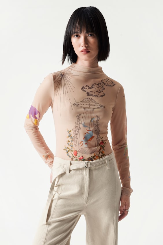 HM Oberteil Mit Stehkragen