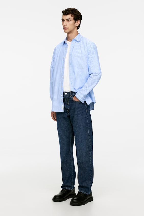 HM OCEAN Loose Straight Jeans