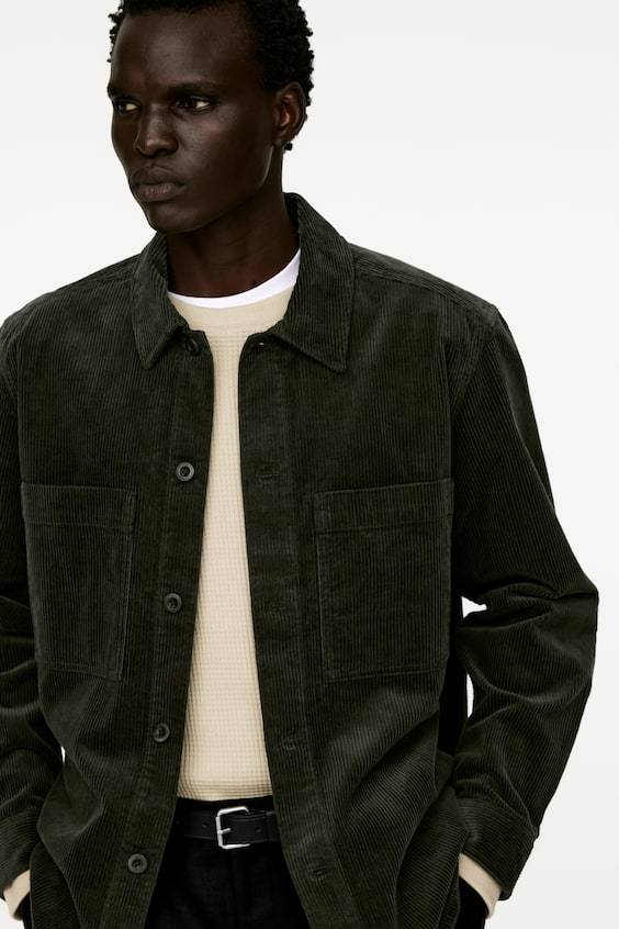 HM Overshirt Aus Cord