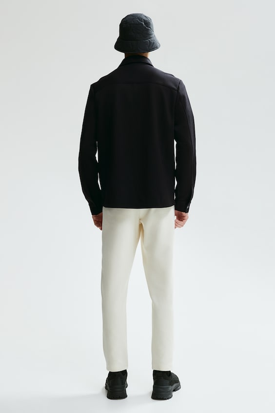 HM Overshirt Aus Scuba In Regular Fit