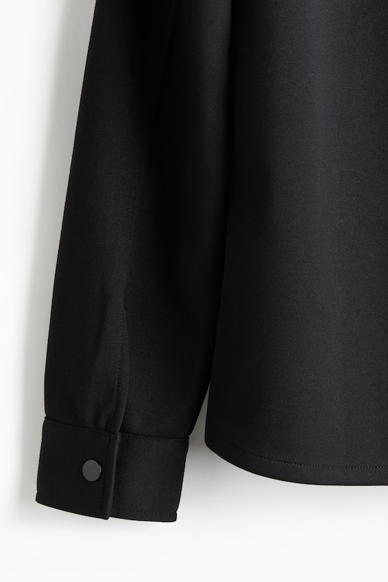 HM Overshirt Aus Scuba In Regular Fit