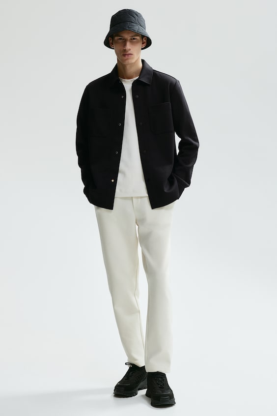 HM Overshirt aus Scuba in Regular Fit