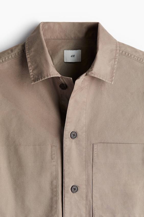 HM Overshirt Aus Twill In Regular Fit