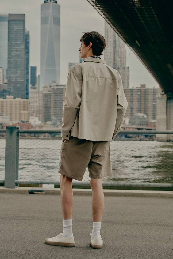 HM Overshirt Aus Twill In Regular Fit