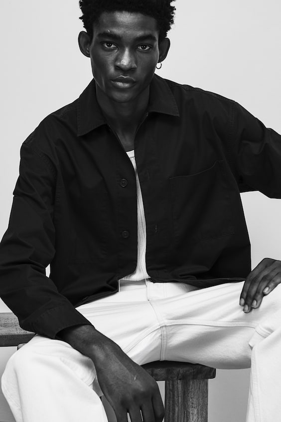 HM Overshirt Aus Twill In Regular Fit