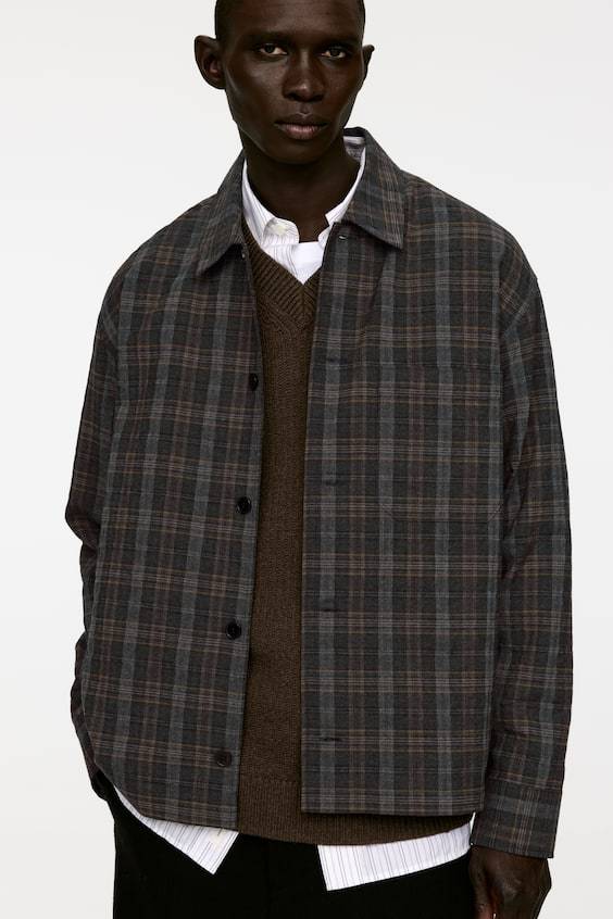 HM Overshirt Aus Wollmischung