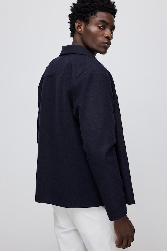 HM Overshirt Aus Wollmix Regular Fit