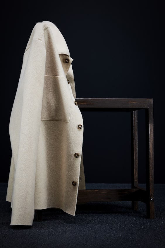 HM Overshirt Aus Wollmix Regular Fit