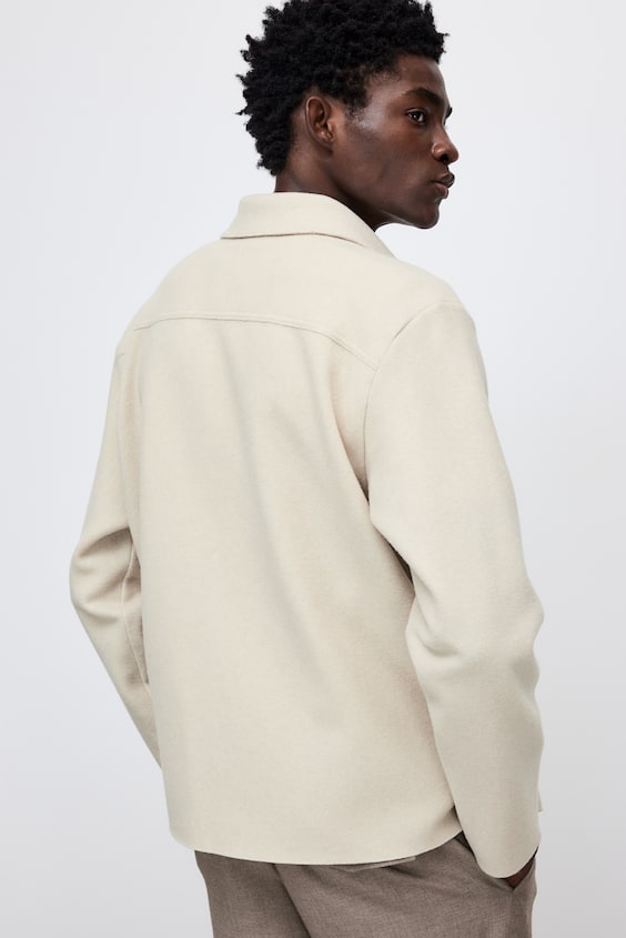 HM Overshirt Aus Wollmix Regular Fit