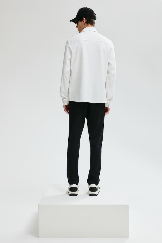 HM Overshirt Mit Struktur In Regular Fit