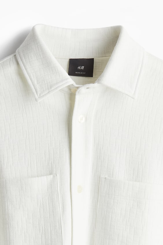 HM Overshirt Mit Struktur In Regular Fit