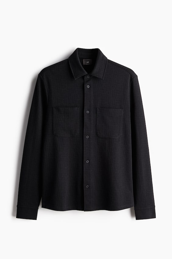 HM Overshirt Mit Struktur In Regular Fit