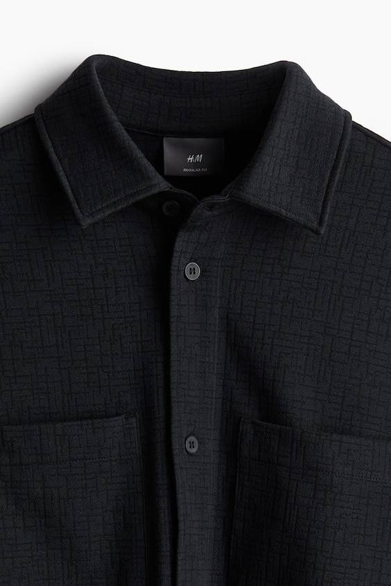 HM Overshirt Mit Struktur In Regular Fit