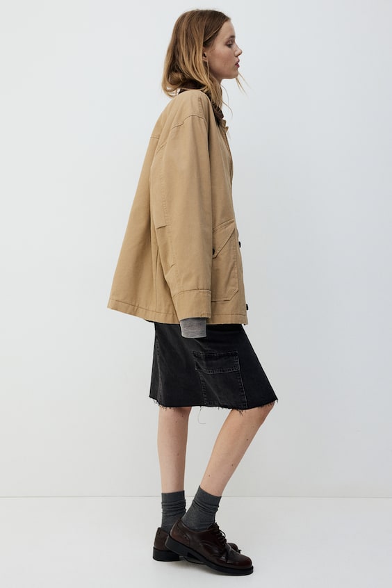 HM Oversized Canvasjacke