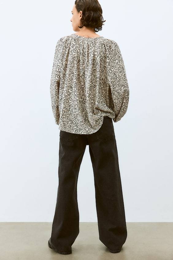 HM Oversized Crêpe-Bluse