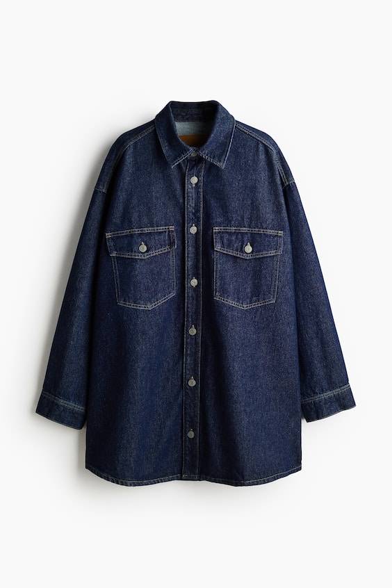 HM Oversized Jeansbluse