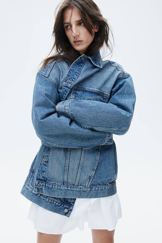 HM Oversized Jeansjacke