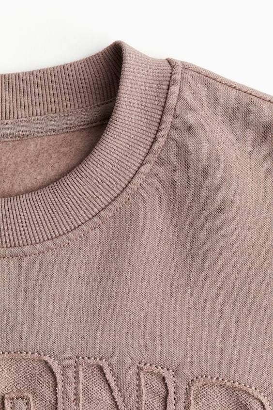 HM Oversized Motif-front Sweatshirt