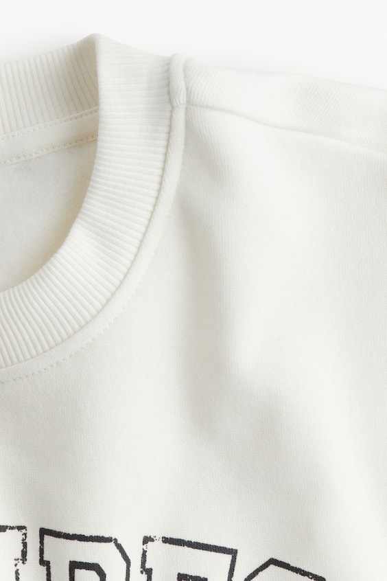 HM Oversized Motif-front Sweatshirt