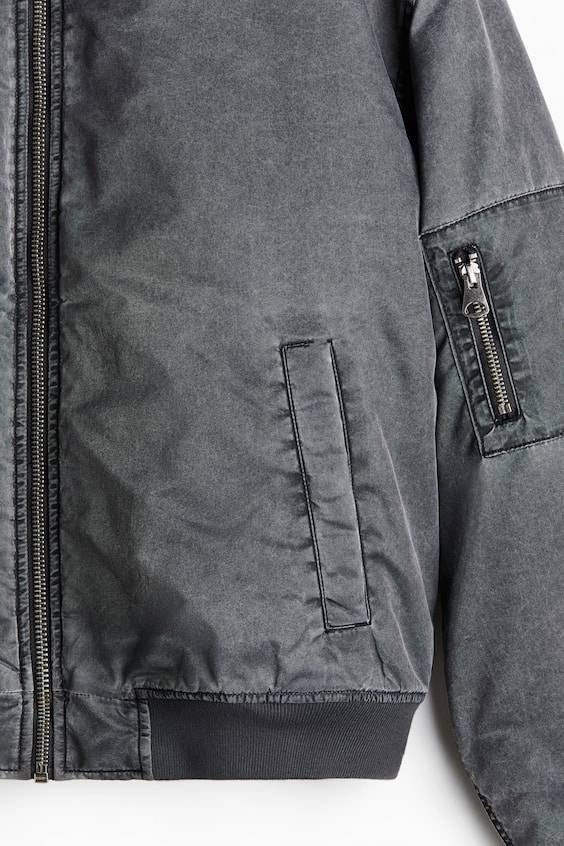 HM Oversized Pilotenjacke Im Washed-Look