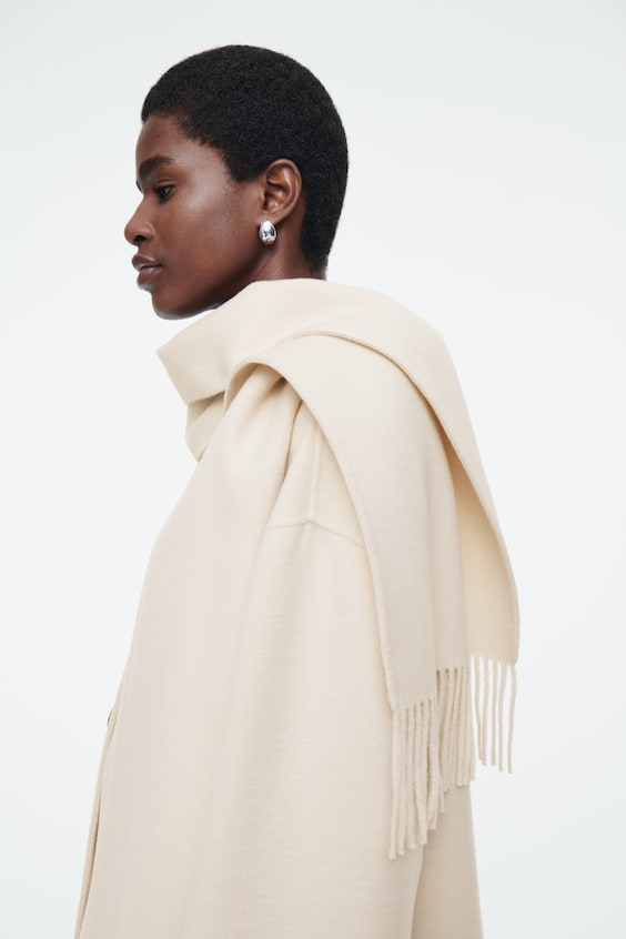 HM OVERSIZED-SCHALJACKE AUS WOLL-MIX