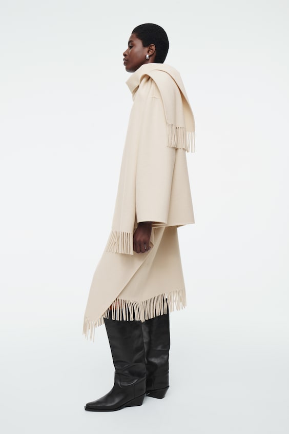 HM OVERSIZED-SCHALJACKE AUS WOLL-MIX