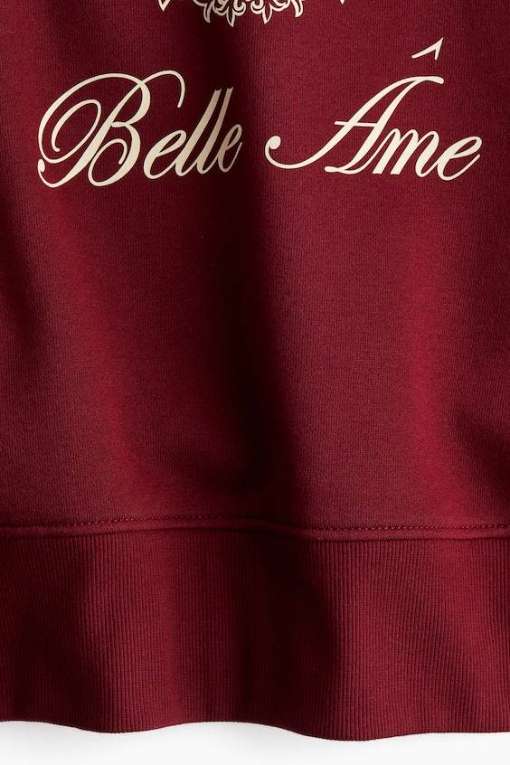 HM Oversized Sweatshirt Mit Motiv