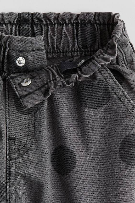 HM Patterned Wide Leg Jeans