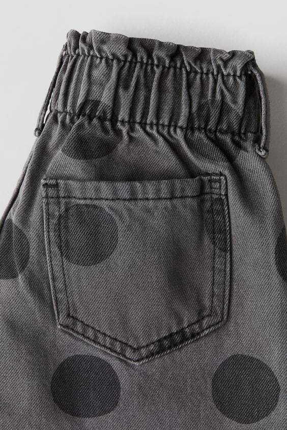 HM Patterned Wide Leg Jeans