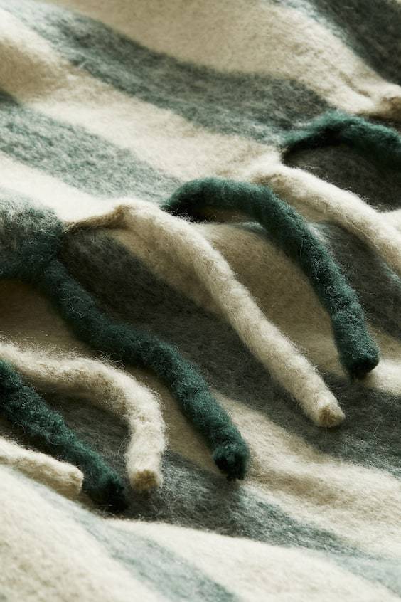 HM Patterned Wool-blend Blanket