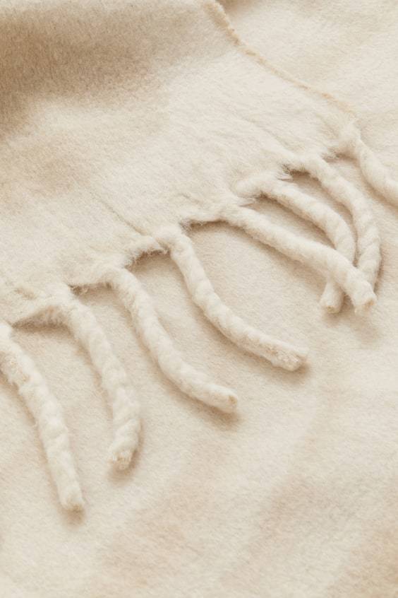 HM Patterned Wool-blend Blanket