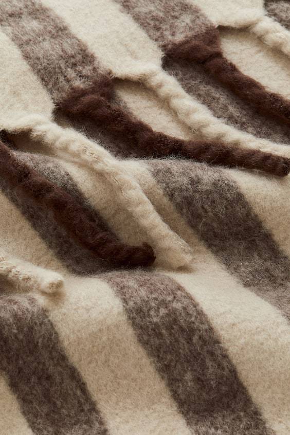 HM Patterned Wool-blend Blanket