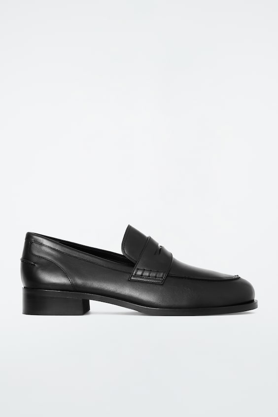 HM PENNY LOAFERS AUS LEDER MIT BIESEN