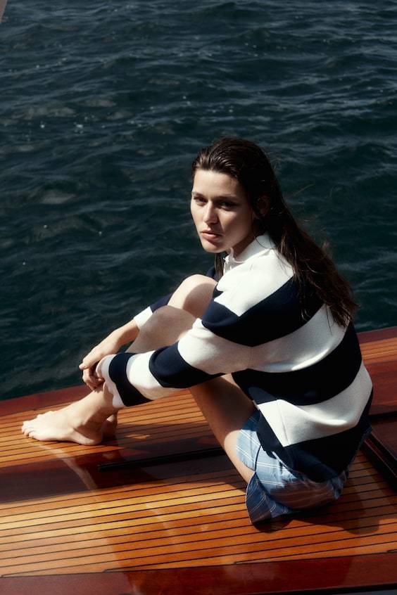 HM Polo-Pullover Aus Feinstrick