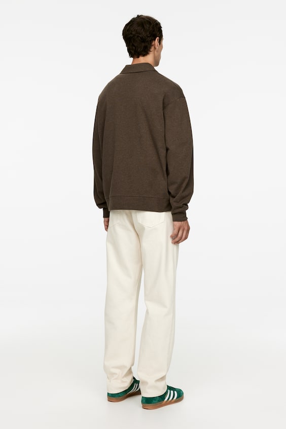 HM Poloshirt Mit Kurzem Reißverschluss