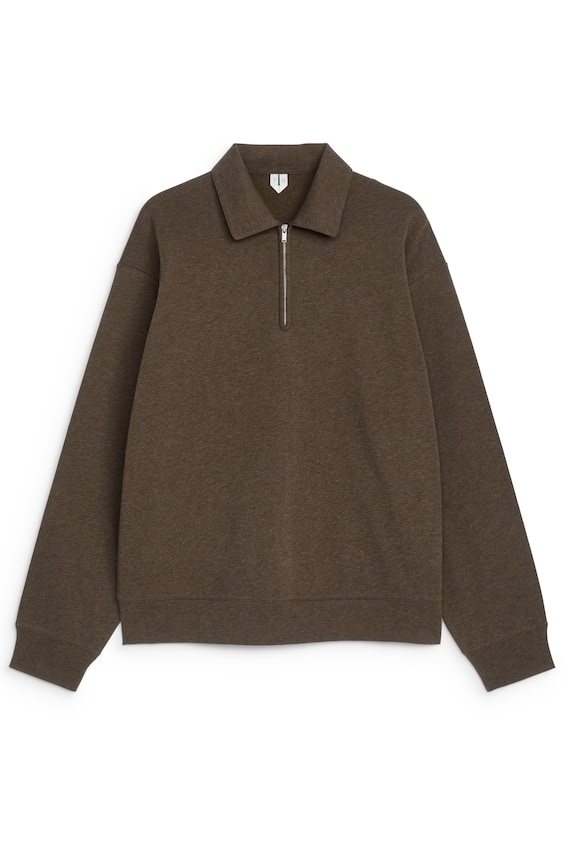 HM Poloshirt Mit Kurzem Reißverschluss