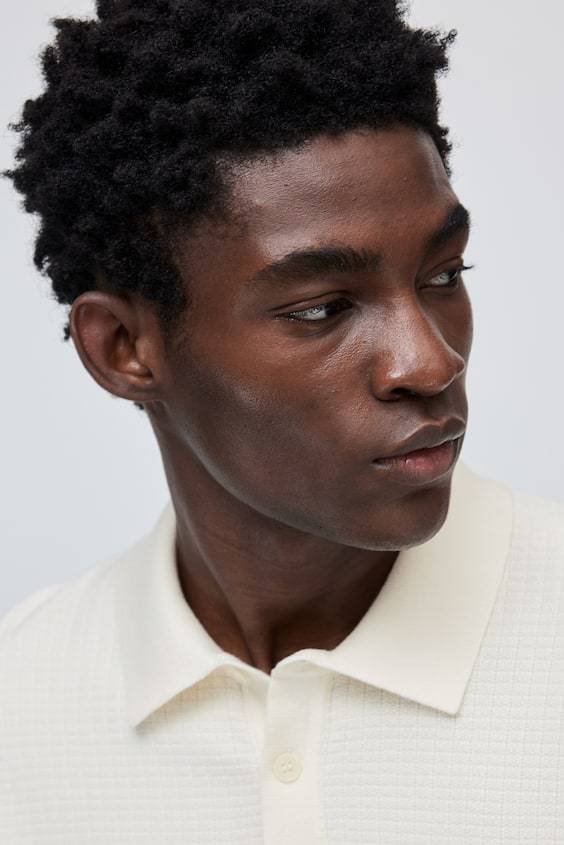 HM Poloshirt Mit Struktur In Regular Fit