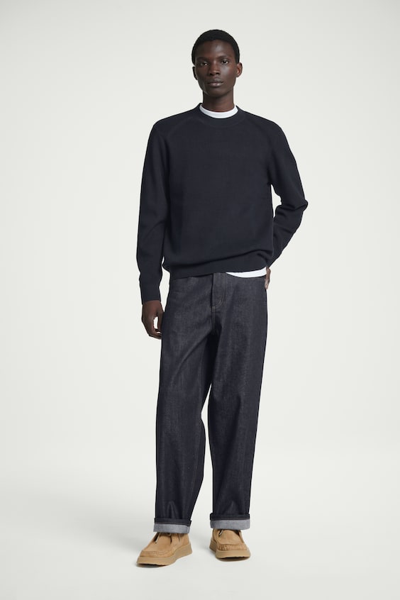 HM PULLOVER AUS RIPPSTRICK